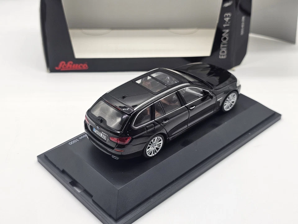 Bmw Serie 5 Touring F11 2010 Nero 1:43 Schuco In Box - Immagine 3 di 4