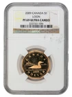 Canada 2009 $1 Loonie One Dollar Proof Coin - NGC PF-69 Ultra Cameo