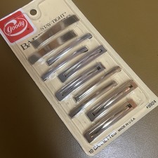 10 Vintage Goody Stay-Tight Barrettes Metal 8924 Gold/Silver Sealed Pack 1982