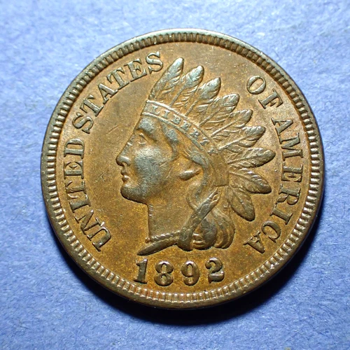 1892 Indian Cent   XF+