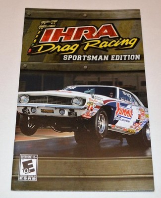 MANUAL ONLY IHRA Drag Racing: Sportsman Edition Sony PlayStation 2 PS2