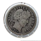 1916 Barber Coin Dime US America Bust Head Wreath Ten 10 Cent Mint