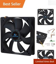 Long Life 120mm Silent Fan for Efficient PC Cooling and Ventilation Black