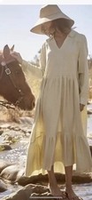 NWT Free people size P/S midi dress in Fava bean pullover