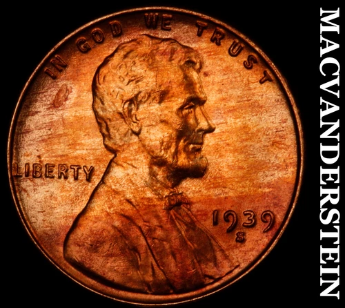 1939-S Lincoln Wheat Cent-Choice Gem BU Lustrous No Reserve #i4433