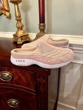 NWOT Women's Easy Spirit Traveltime Clog Sneakers in Tan Size 6W 6 Wide