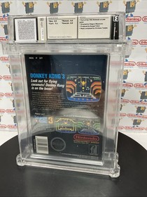 Donkey Kong 3 Arcade Classics Nintendo NES CIB Hangtab VGA WATA CGC Black Box DK