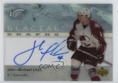 2007-08 Upper Deck Ice Glacial Graphs John-Michael Liles #GG-JL Auto n1u