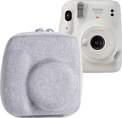 Aenllosi Hart Tasche Hülle Fujifilm instax Mini 12 11 Sofortbild Tasche Grau