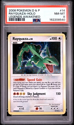 Rayquaza graded PSA 8 for sale on eBay
