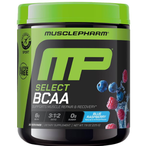 Musclepharm Essentials Bcaa Powder – Blue Raspberry (Post-Workout Recovery, 30 S