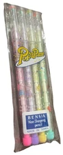 Vintage Bensia PopaPoint Pencils Set of 4 Sealed 80s 90s Non-Sharpening Taiwan 