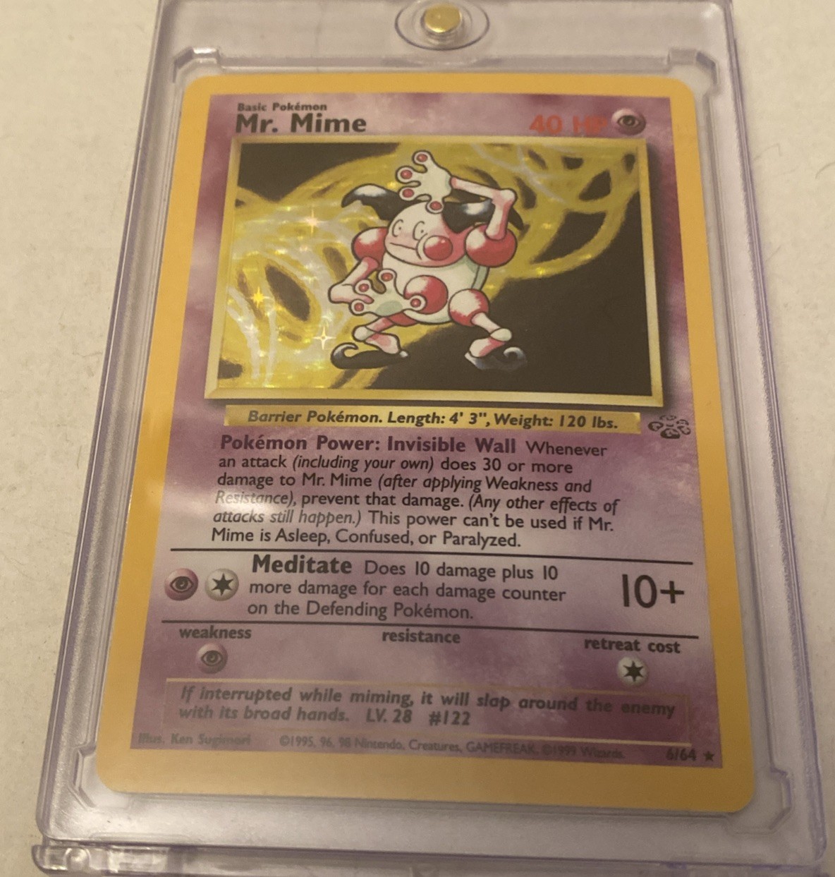 Mr. Mime 06/64 Jungle Holo Near Mint Or Better