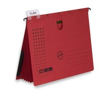 ELBA Chic Multi Suspension File for A4 Cardboard Red Pack of 5 red Organiser sta