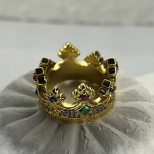 Thomas Sabo Ring Krone Gold 925 Silber Bunte ...