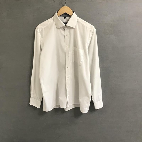 Men ETERNA Shirt White Cotton XL