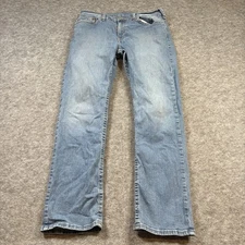 True Religion Ricky Jeans Mens 34 (fits 34x31) Relaxed Straight Light Blue Wash