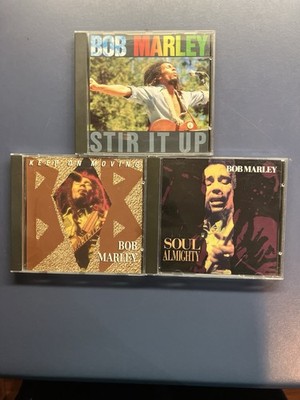 Bob Marley - 3 CDs - Stir It Up; Keep On Moving; Soul Almighty (Rare UK Imports)