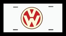 Aluminum White Plate Tag 6 X 12 Made In Usa For Vw Volkswagen