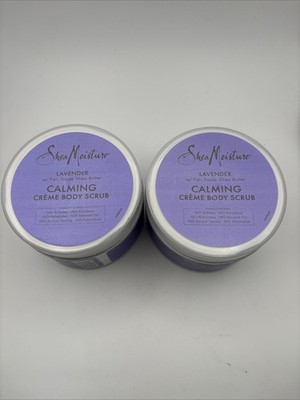 (2 Pack)  Shea Moisture Lavender & Wild Orchid Calming Hand & Body Scrub 11.3 oz