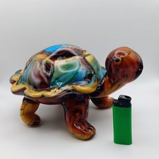 Splendida Scultura Artistica Tartaruga In Vetro Di Murano Vintage - 22 Cm