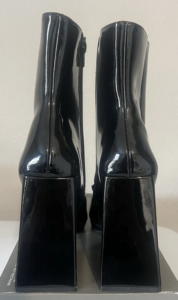 Bota para mujer Anne Michelle de cuero negro talla 9 de Estados Unidos nueva Foto 3 de 4