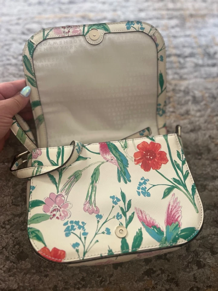 Bolso Bandolera Kate Spade Laurel Way Colibrí Floral Grande Carsen Foto 2 de 4
