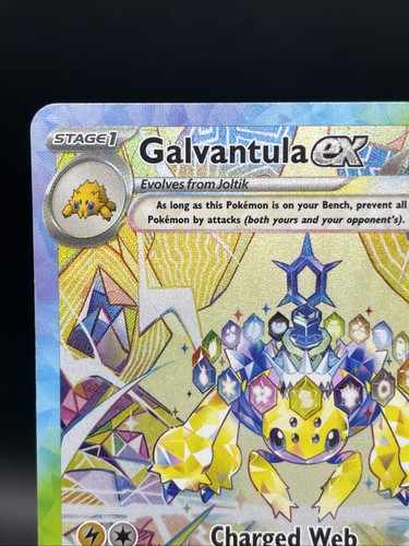 Pokemon TCG- Galvantula EX 168/142 Special Illustration Rare Sv07: Stellar Crown - Picture 2 of 6