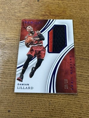 Damian Lillard 2015 Immaculate Collection Patch #49 10/10