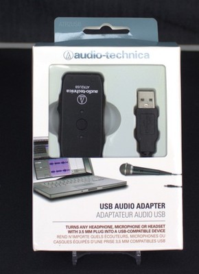 Audio-Technica ATR2USB 3.5 mm to USB Digital Audio Adapter Headphone Microphone