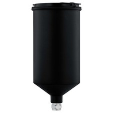 1000ml Black Aluminum Gravity Feed Spray Paint Gun Cup - Elite 44 88 Series