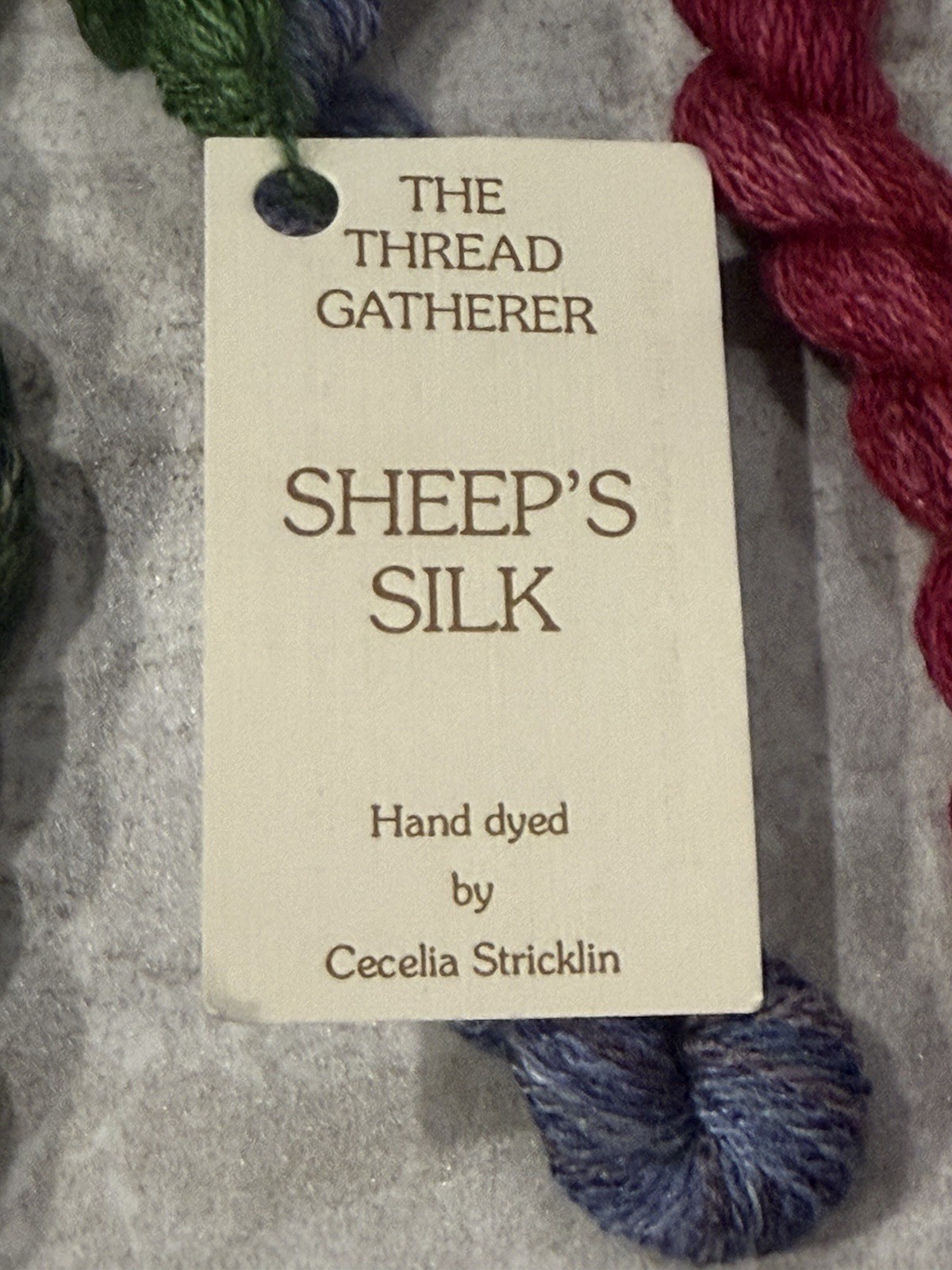 The Gatherer Hand Dyed Sheep’s Silk & Wool Needlepoint Floss lot of 5