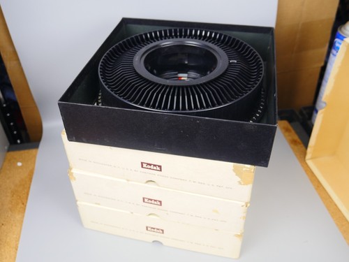 KODAK 80 Carousel Slide Tray in Box Vintage Lot of 4