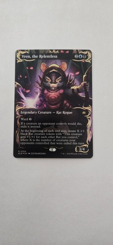 Vren, the Relentless (Borderless) (Raised Foil) Bloomburrow Foil