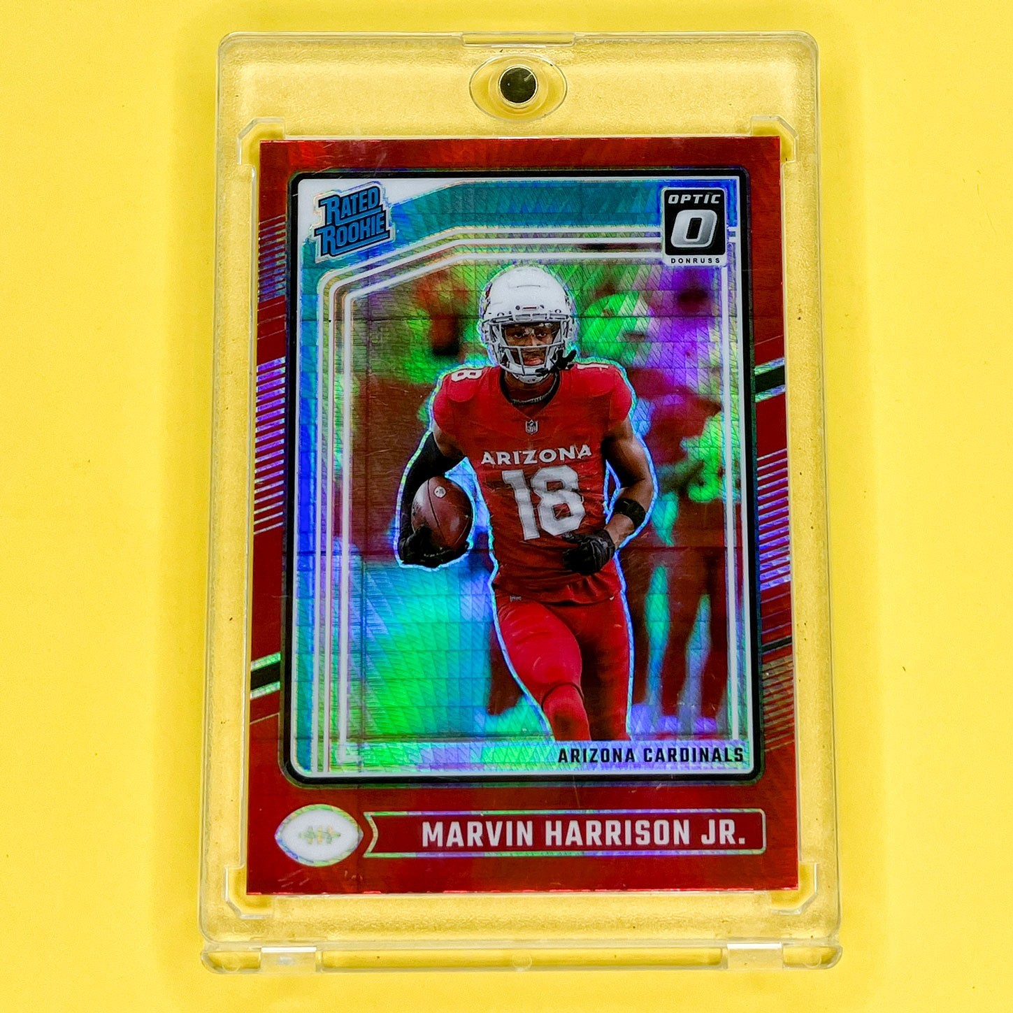 2024 Donruss Optic - Rated Rookie Marvin Harrison Jr #276 Red Hyper (RC)