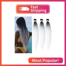 Pre Stretched Braiding Hair Long Braiding Hair Extensions 30 Inch 3 Packs High T