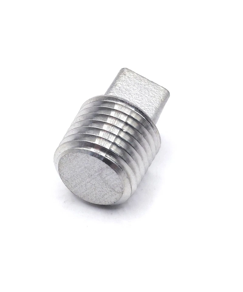 1/4" 150 Threaded (NPT) Square Head Plug 304 Stainless Steel - Image 3 of 4