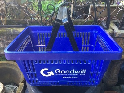 Goodwill Store Shopping Basket Hand San Francisco, San Mateo, Marin (CRACK CORNE