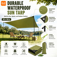 Waterproof Tent Rain Fly Tarp Outdoor Shelter...