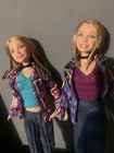 VTG 2002 Mattel Mary Kate & Ashley Olsen Set Of 2 “So Little Time” Doll Bundle