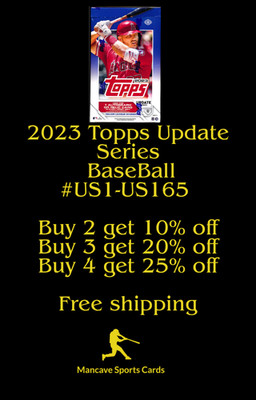 2023 Topps Baseball Update #US1-#US165 Complete your set