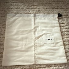 NEW STAUD White Dustbag Accessory for Women Drawstring Solid Pattern One Size
