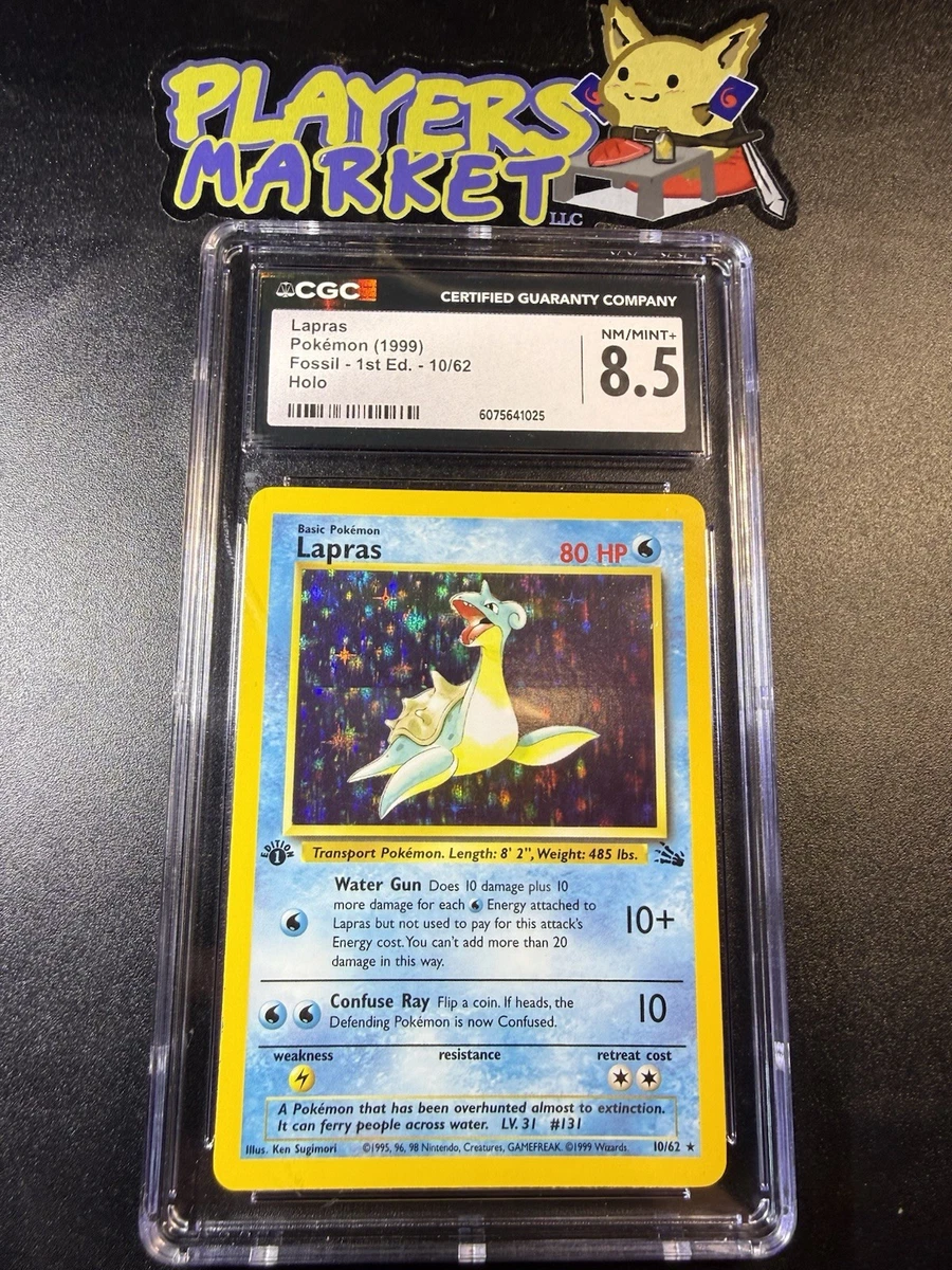 1995 lapras pokemon card Lapras Pokémon TCG 1st Edition Individual Trading Card Games for sale