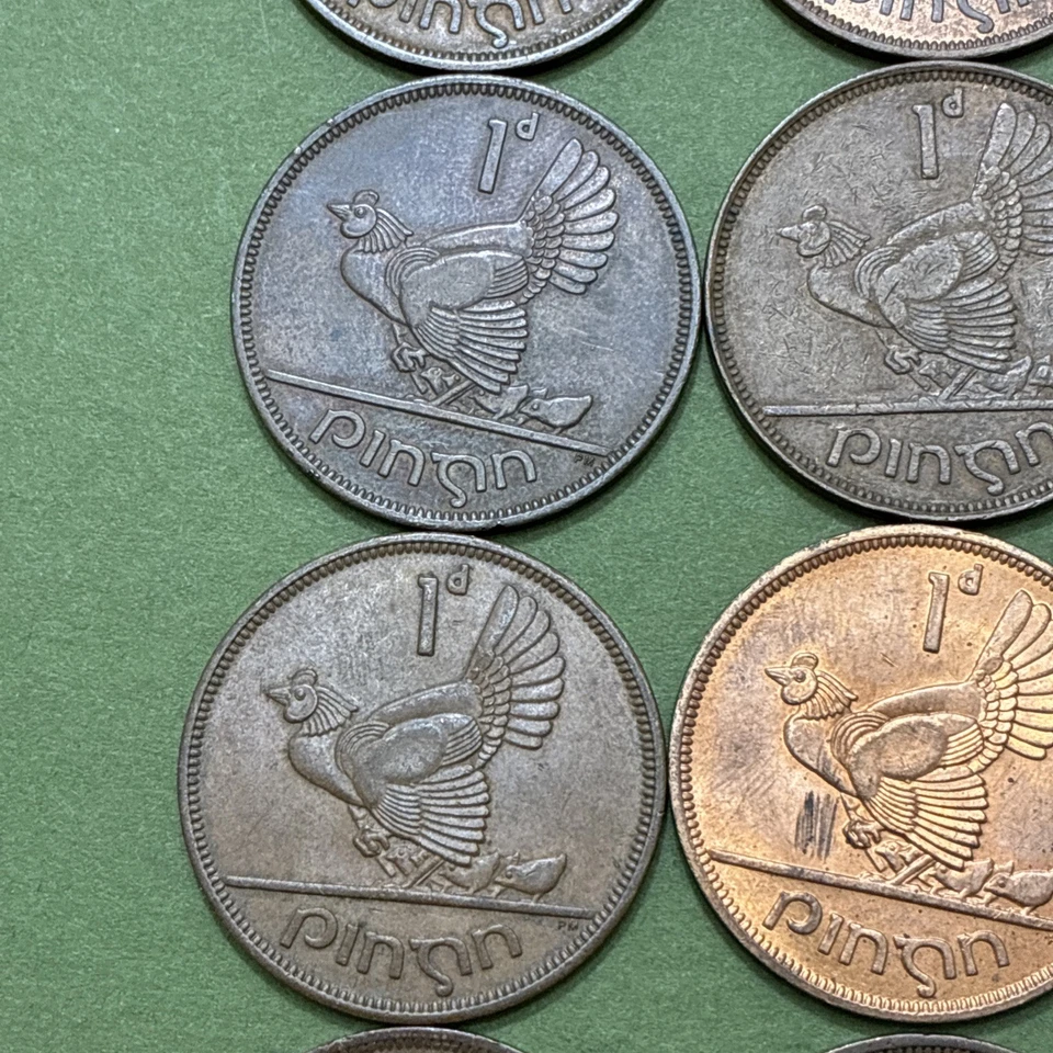 Nice Lot of 22 Ireland Old Large One Penny 1928 - 1968 - Image 4 of 4