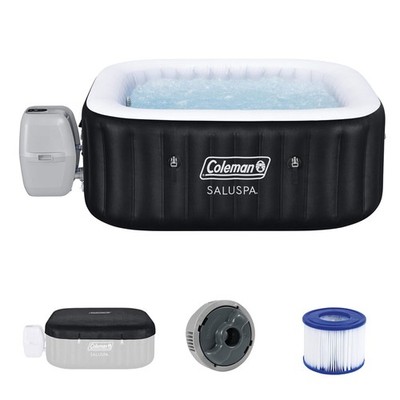 Coleman Hawaii 4-6 Person AirJet Inflatable Hot Tub w/EnergySense Cover, 71''x28''