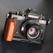 Camera Ironwood Wood Hand Grip Handle Light Weight Aluminum Base For Nikon ZF