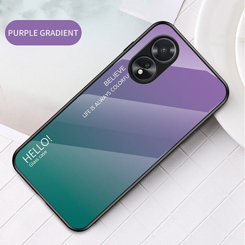 For OPPO A38 4G Luxury Fashion Glass Shockproof Case Soft Bumper Rubber Cover - Zdjęcie 5 z 22