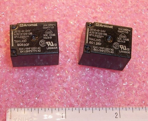 QTY (10) JS1E-B-24V AROMAT SPDT 24V 10A 1 FORMA C RELÉS DE LOTE ANTIGUO - Imagen 2 de 2