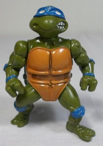 PLAYMATES 1988 TMNT 4'' LEONARDO ACTION 