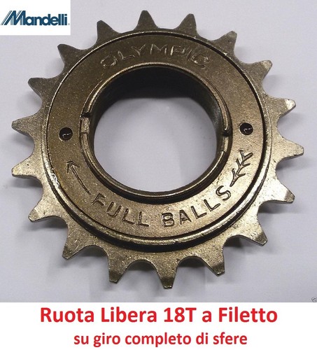 Ruota Libera 18T/Denti \